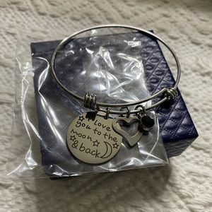 I love you to the moon and back bracelet